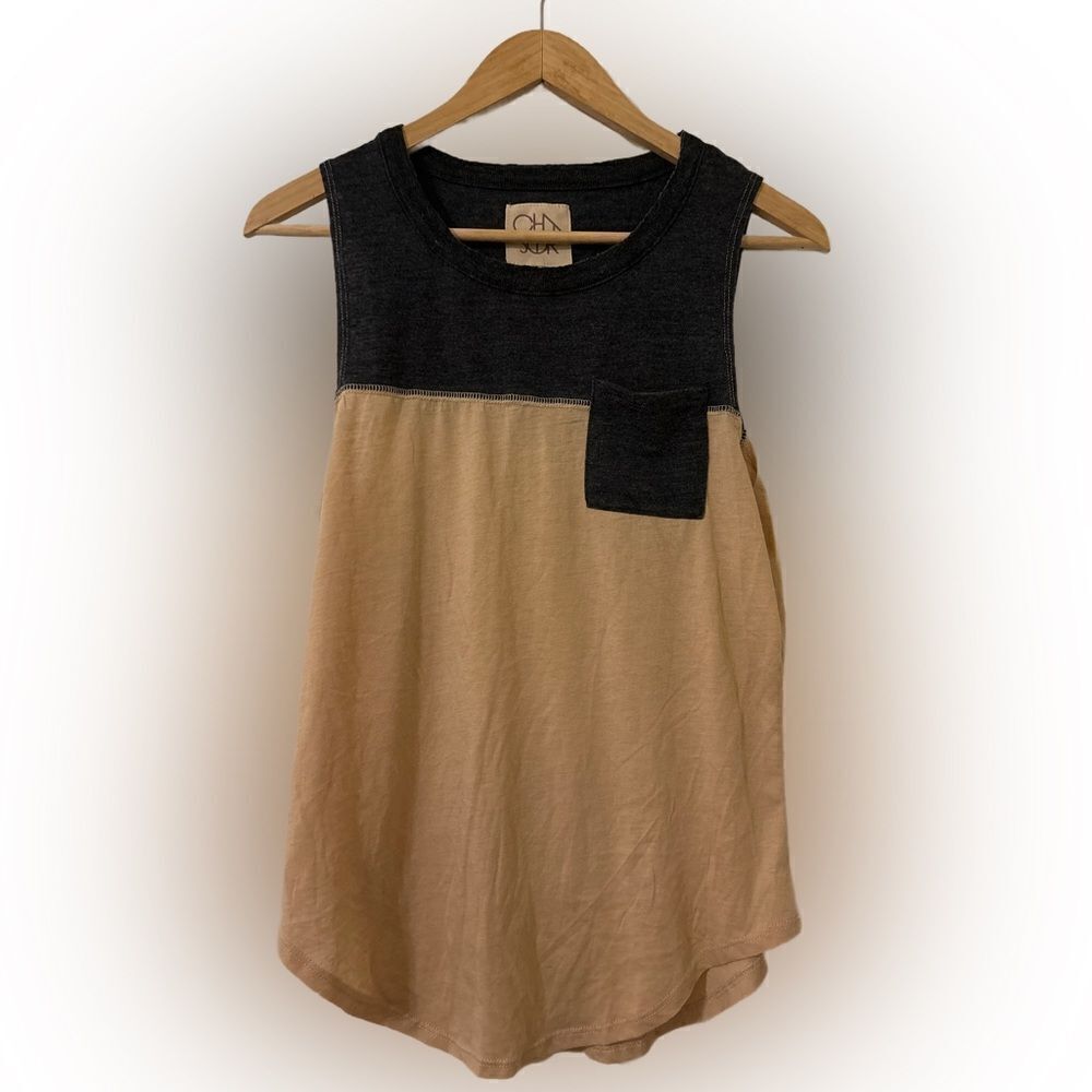 Chaser Color Block Pocket Tank